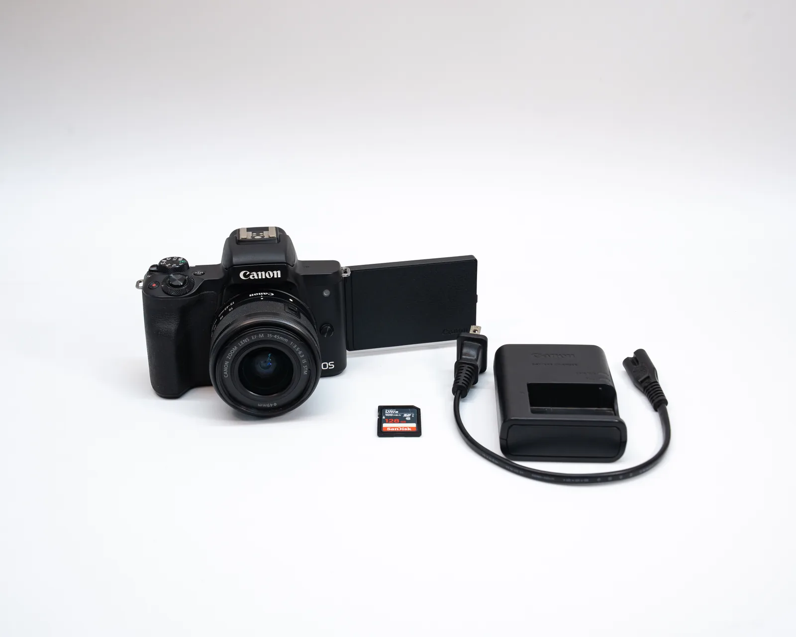 Canon EOS M50 Mark II + 15-45mm en venta, vista principal del equipo